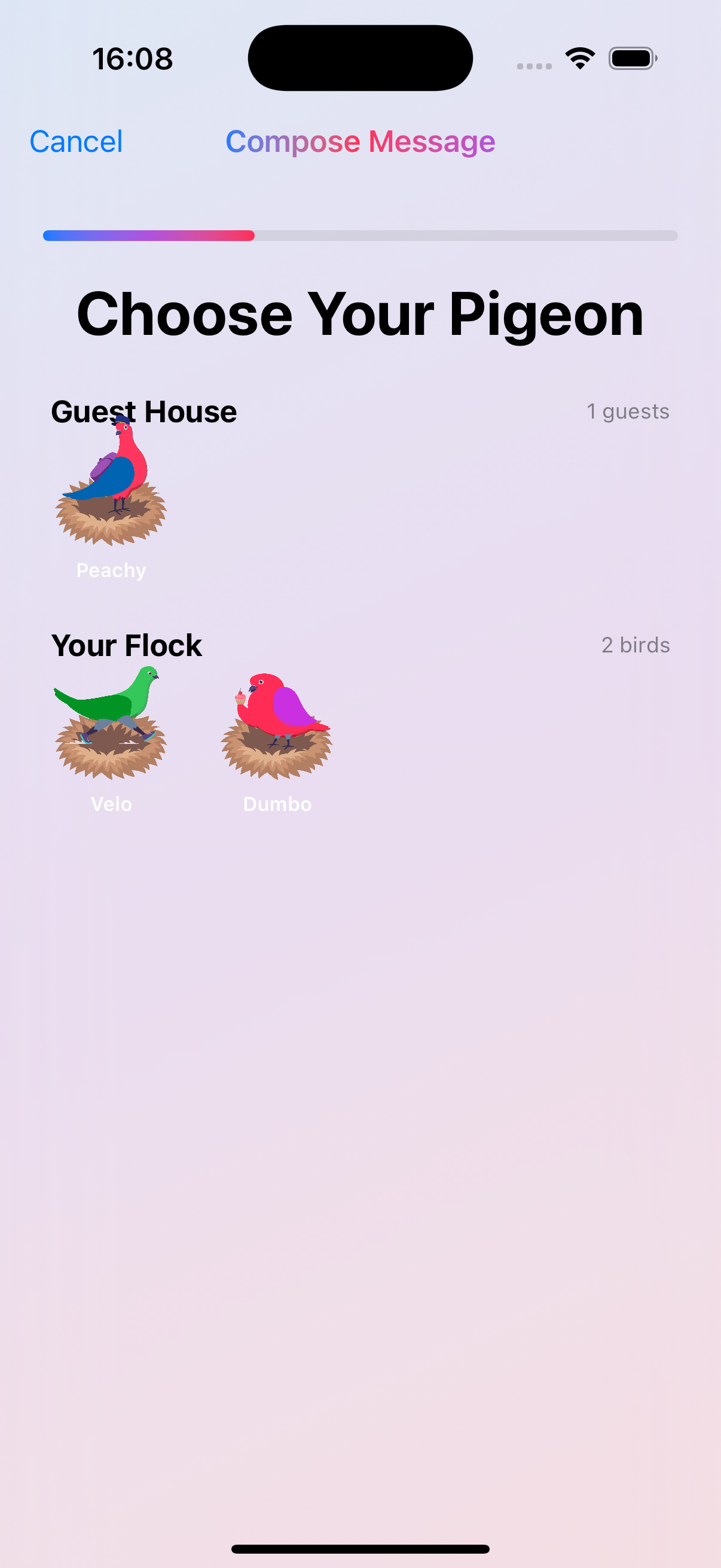 Choose a bird from your flock